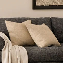 Gabriola Pillow Set - Sandstone Wool Bouclé