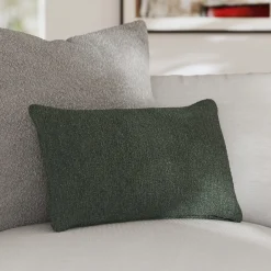 Gabriola Small Pillow - Green Wool Bouclé