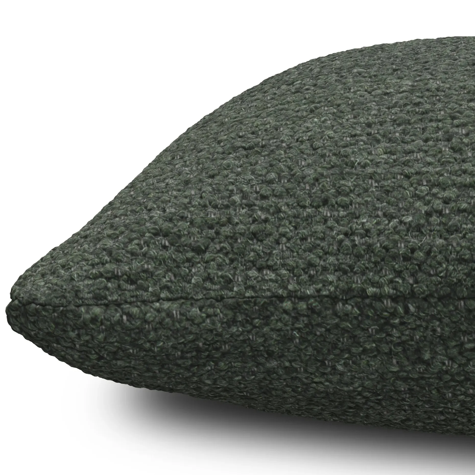 Gabriola Small Pillow - Green Wool Bouclé