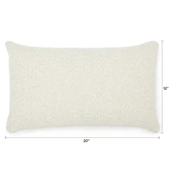 Gabriola Small Pillow - Ivory Bouclé