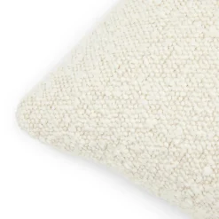 Gabriola Small Pillow - Ivory Bouclé