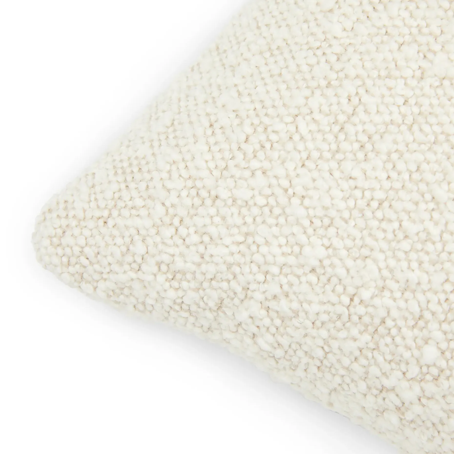 Gabriola Small Pillow - Ivory Bouclé