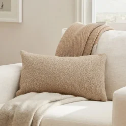 Gabriola Small Pillow - Sandstone Wool Bouclé
