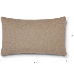 Gabriola Small Pillow - Sandstone Wool Bouclé