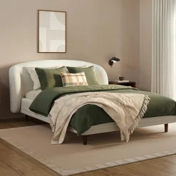 Galene Jacquard Cotton Throw - Ivory Cream