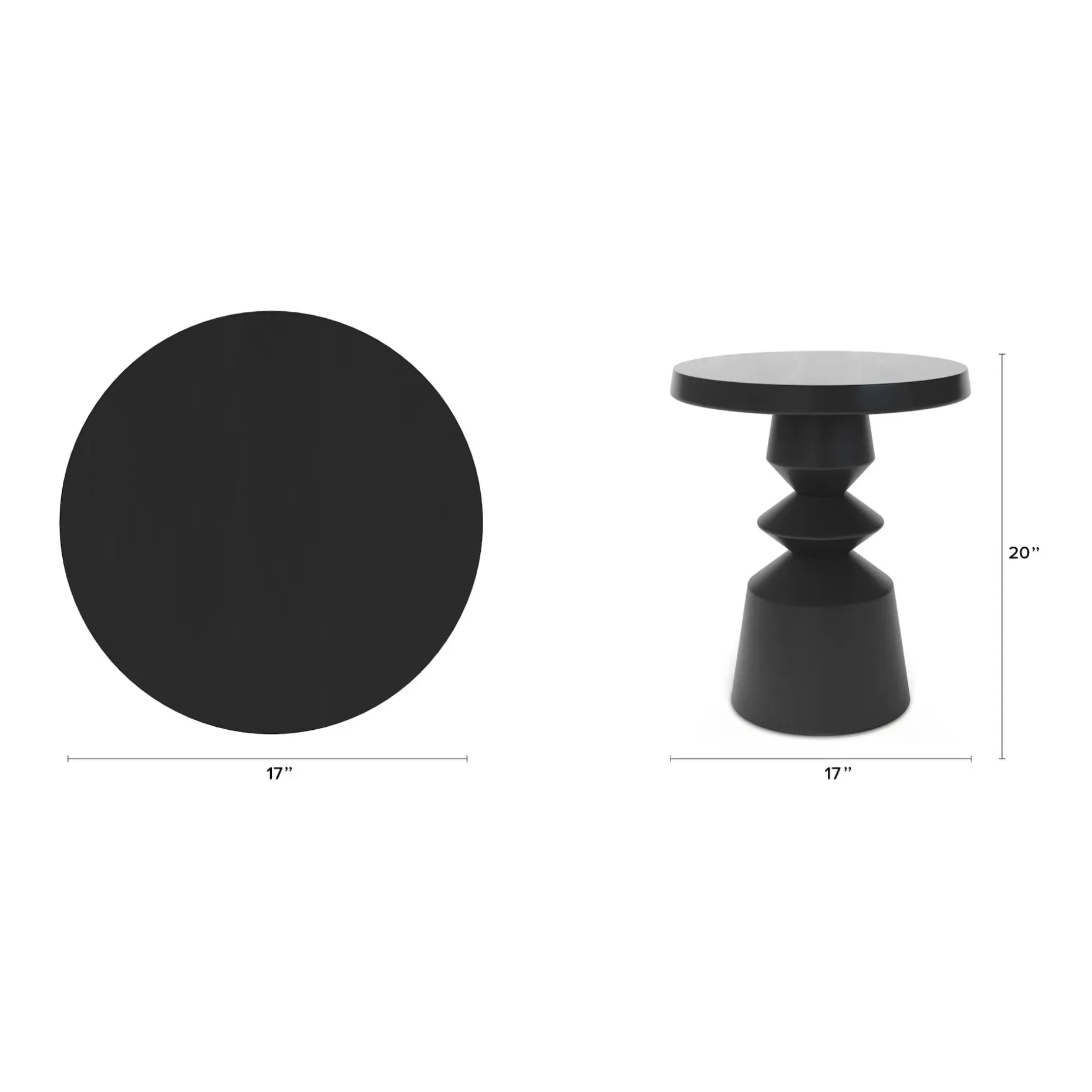 Gambit Side Table - Black