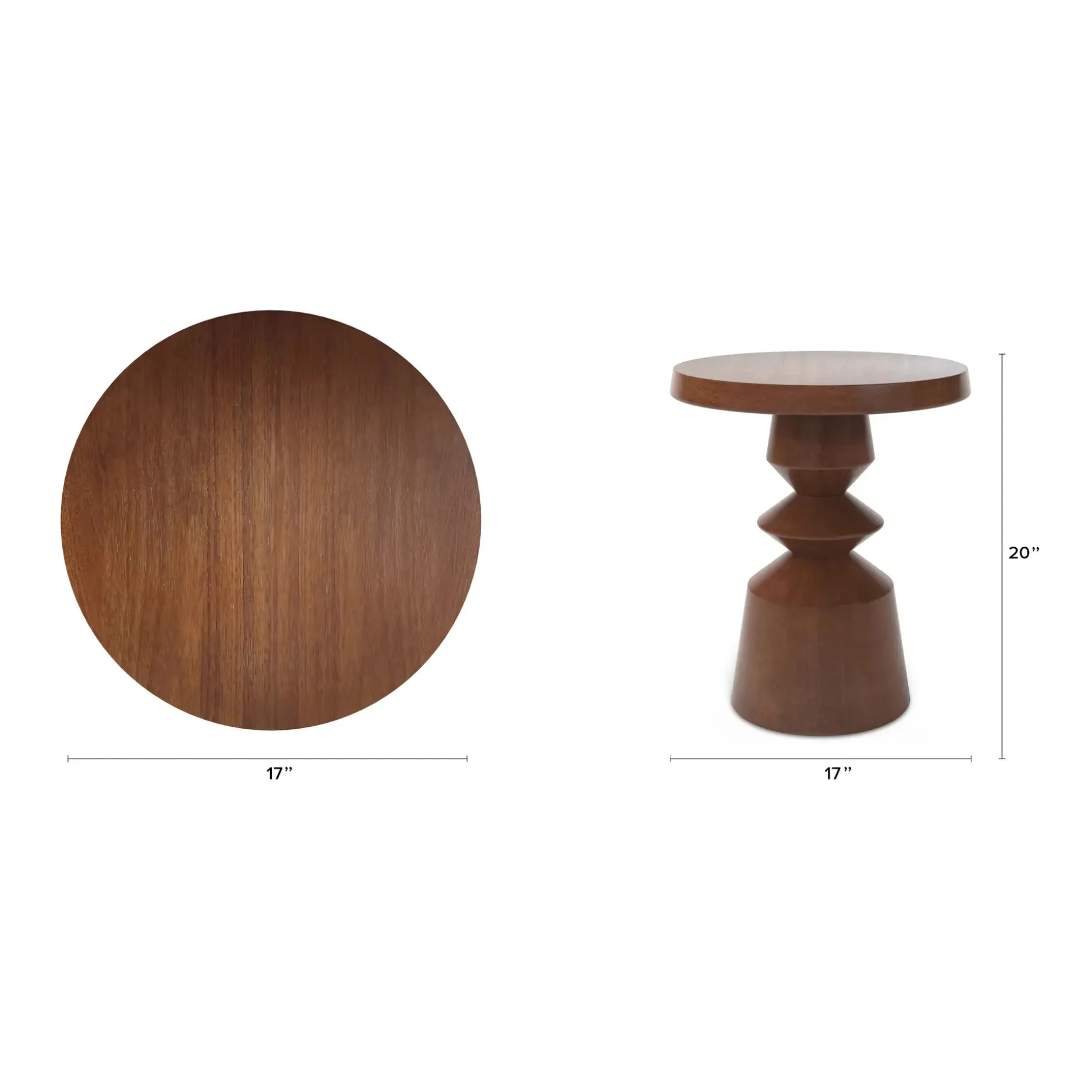 Gambit Side Table - Walnut