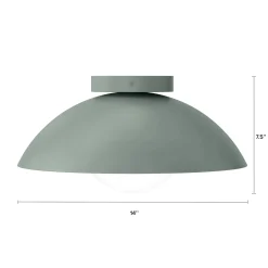 Gemma Flushmount Ceiling Light - Green
