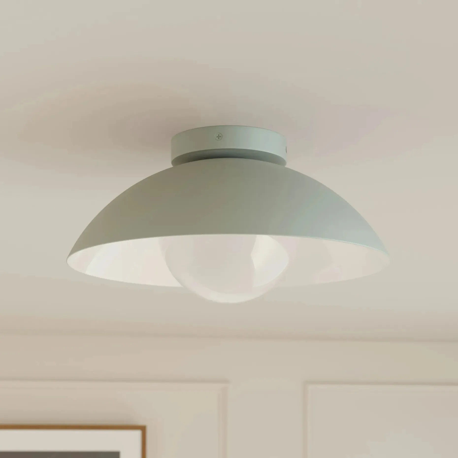 Gemma Flushmount Ceiling Light - Green