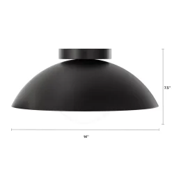 Gemma Flushmount Ceiling Light - Black