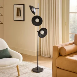 Gemma Multi-Bulb Floor Lamp - Black