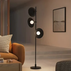 Gemma Multi-Bulb Floor Lamp - Black