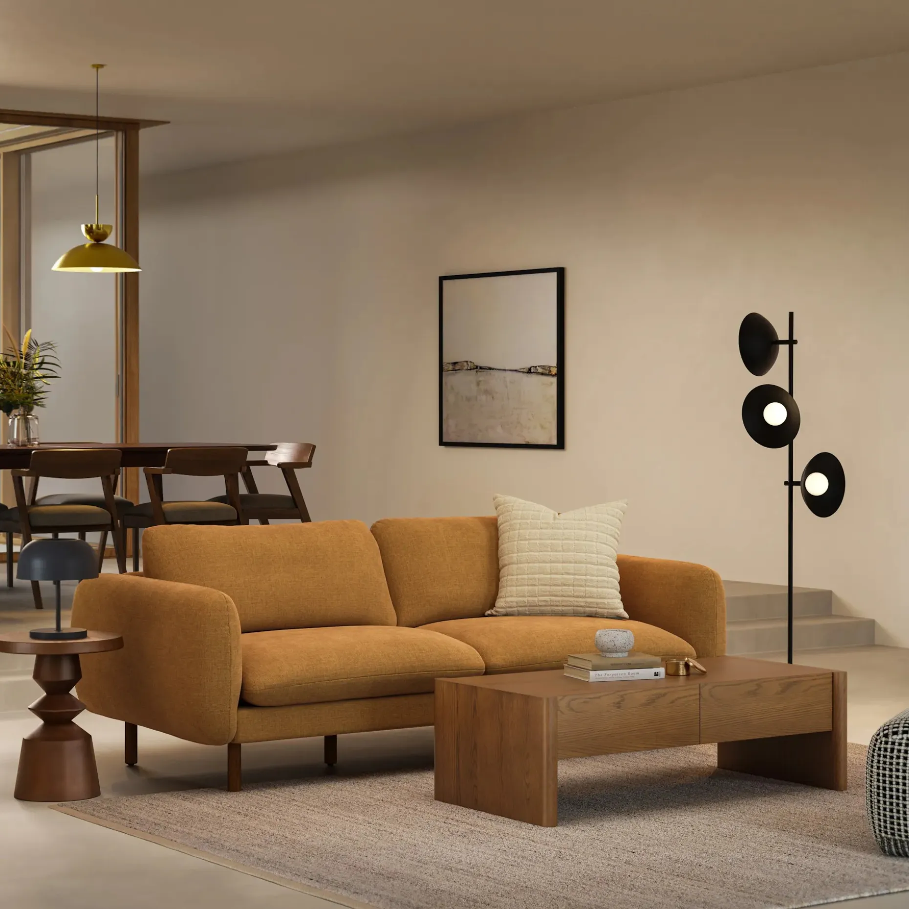Gemma Multi-Bulb Floor Lamp - Black
