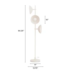 Gemma Multi-Bulb Floor Lamp - Rice