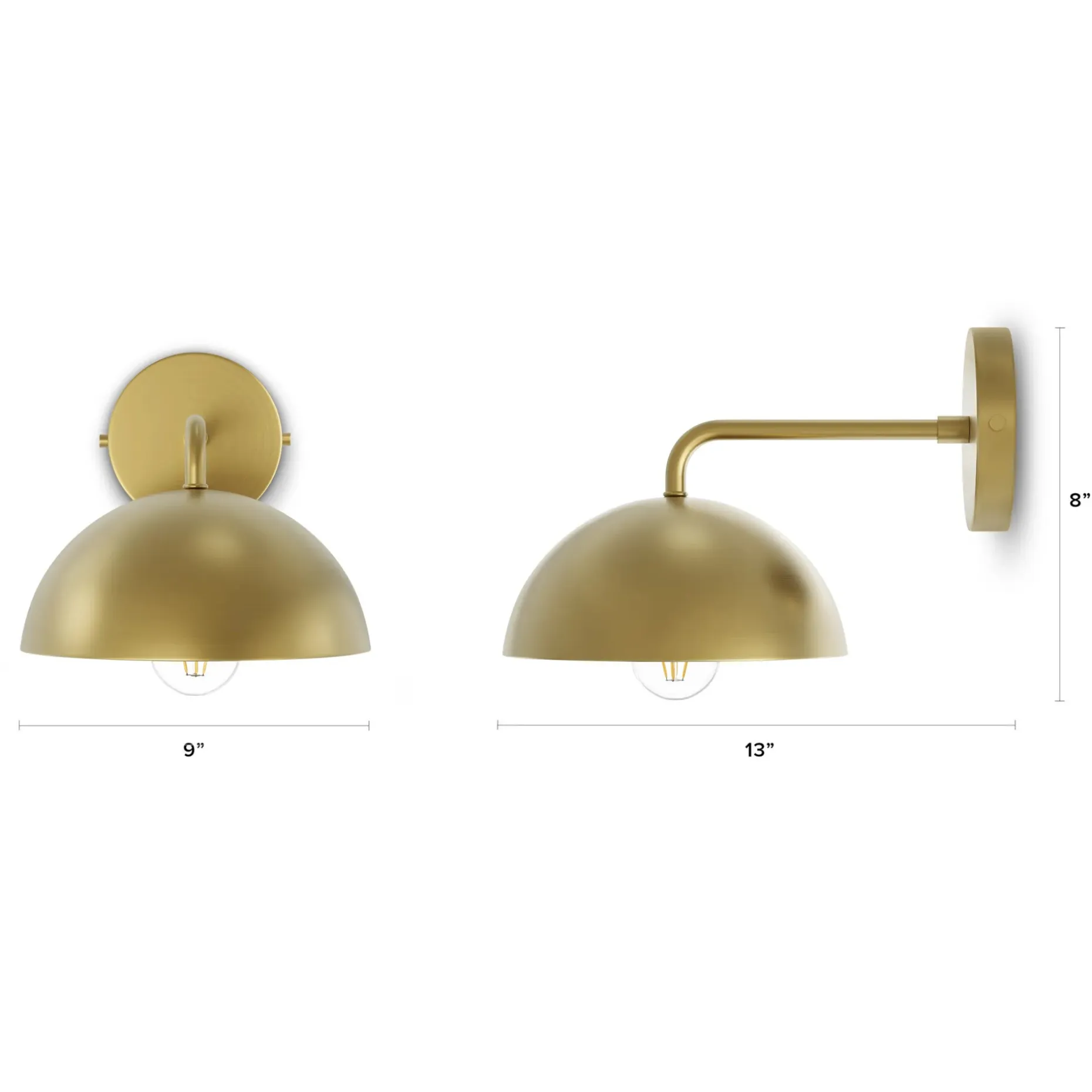 Gemma Sconce - Brass