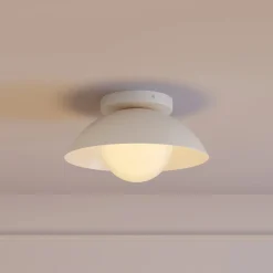 Gemma Small Flushmount Ceiling Light - Rice