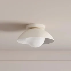 Gemma Small Flushmount Ceiling Light - Rice