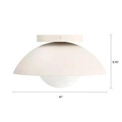 Gemma Small Flushmount Ceiling Light - Rice
