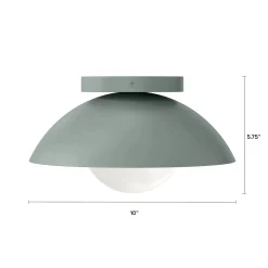 Gemma Small Flushmount Ceiling Light - Green