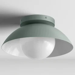 Gemma Small Flushmount Ceiling Light - Green