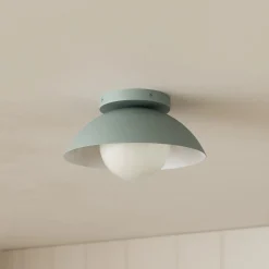 Gemma Small Flushmount Ceiling Light - Green