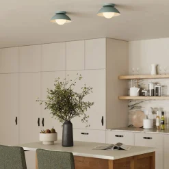 Gemma Small Flushmount Ceiling Light - Green