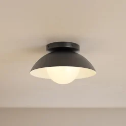 Gemma Small Flushmount Ceiling Light - Black