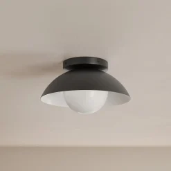 Gemma Small Flushmount Ceiling Light - Black