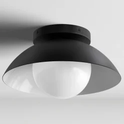 Gemma Small Flushmount Ceiling Light - Black