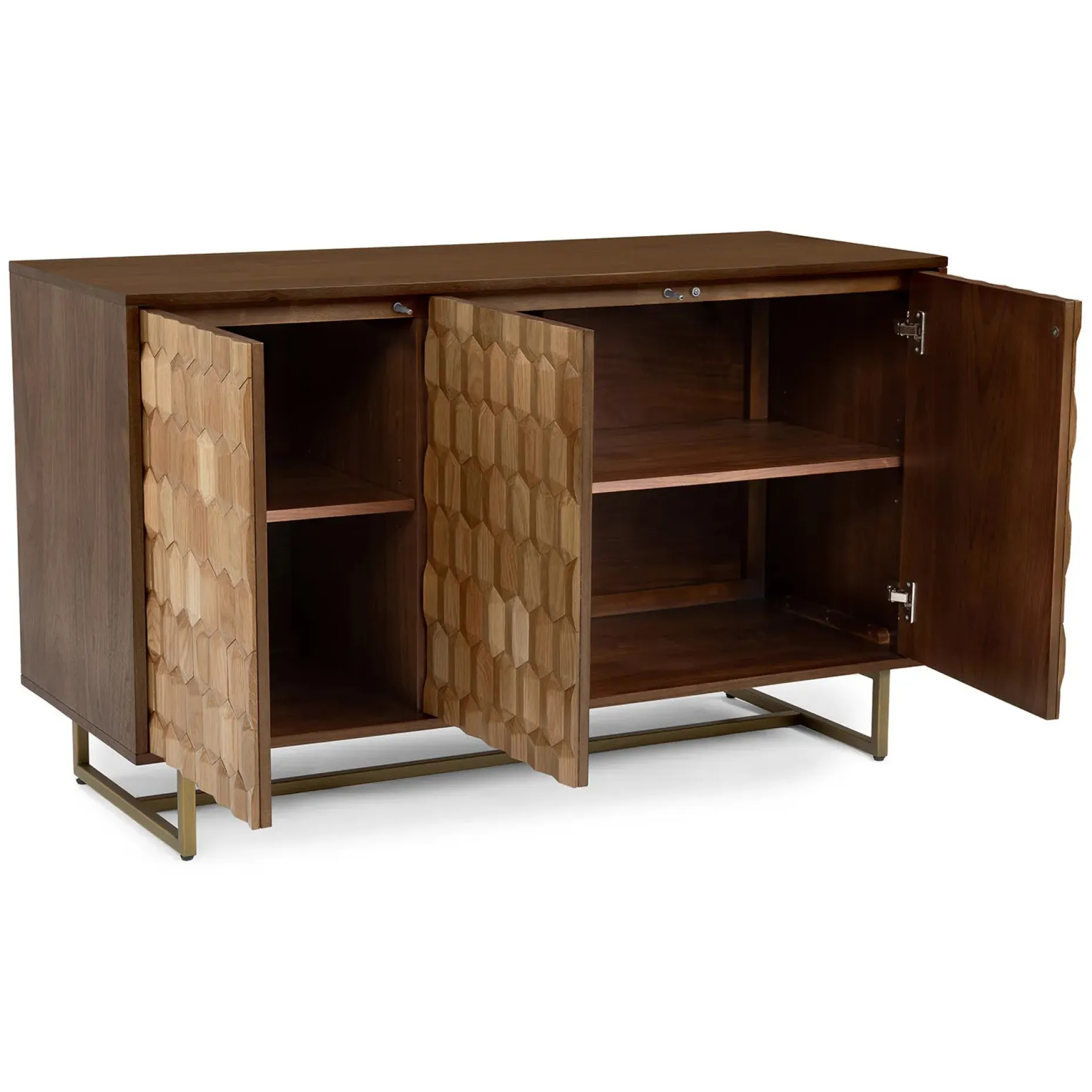 Geome 51" Sideboard - Walnut and Oak