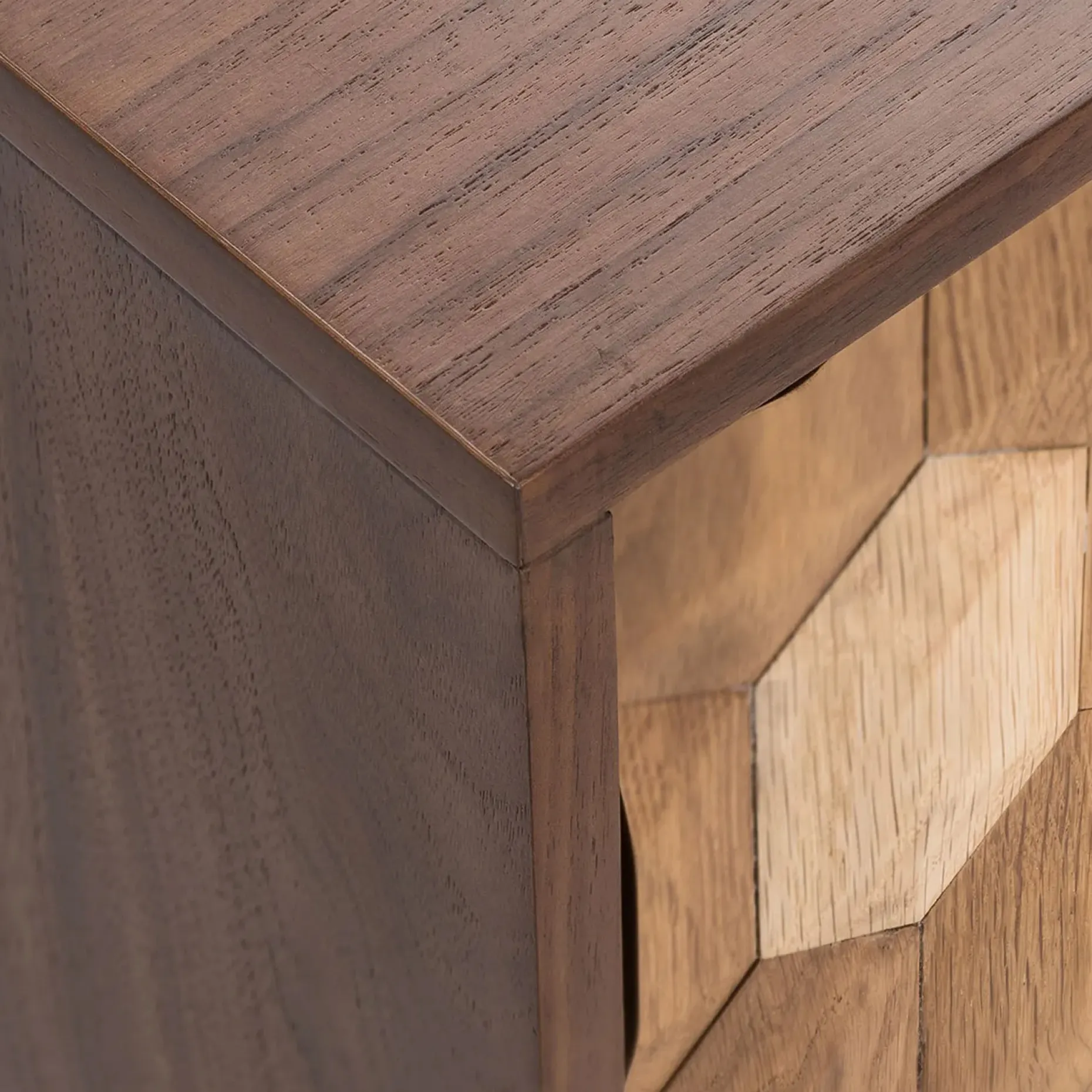 Geome 51" Sideboard - Walnut and Oak