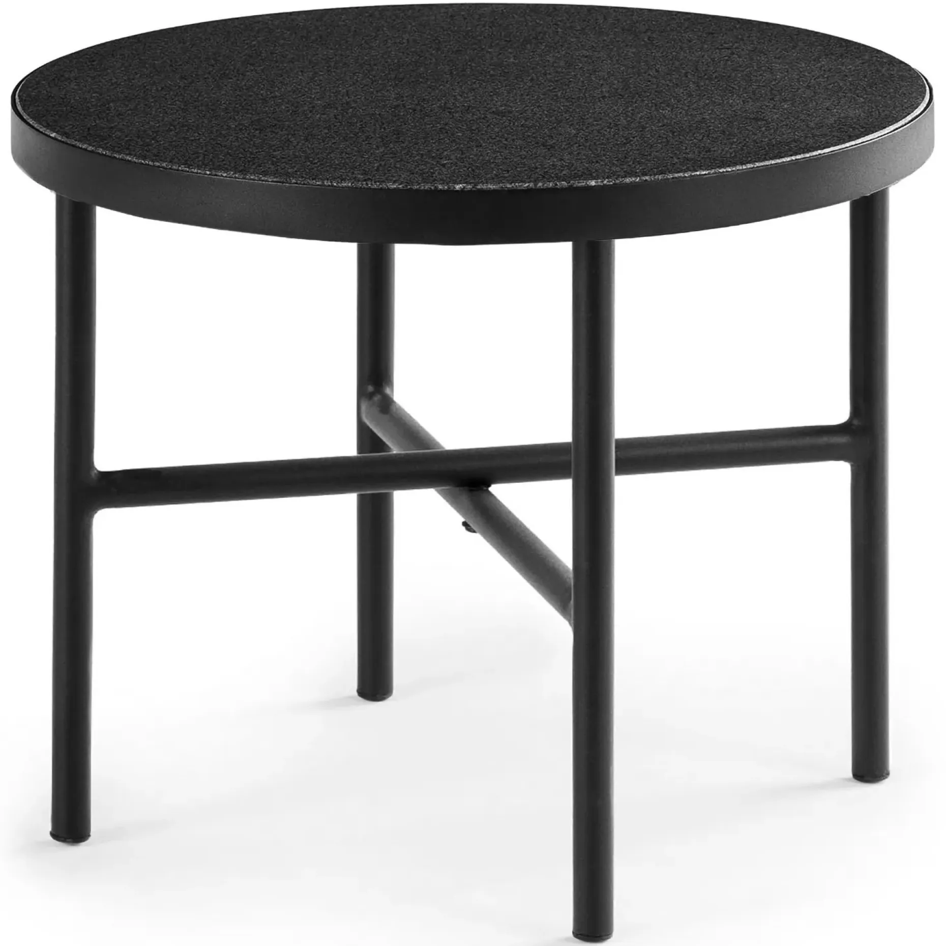 Gera Outdoor Large Side Table - Black Granite