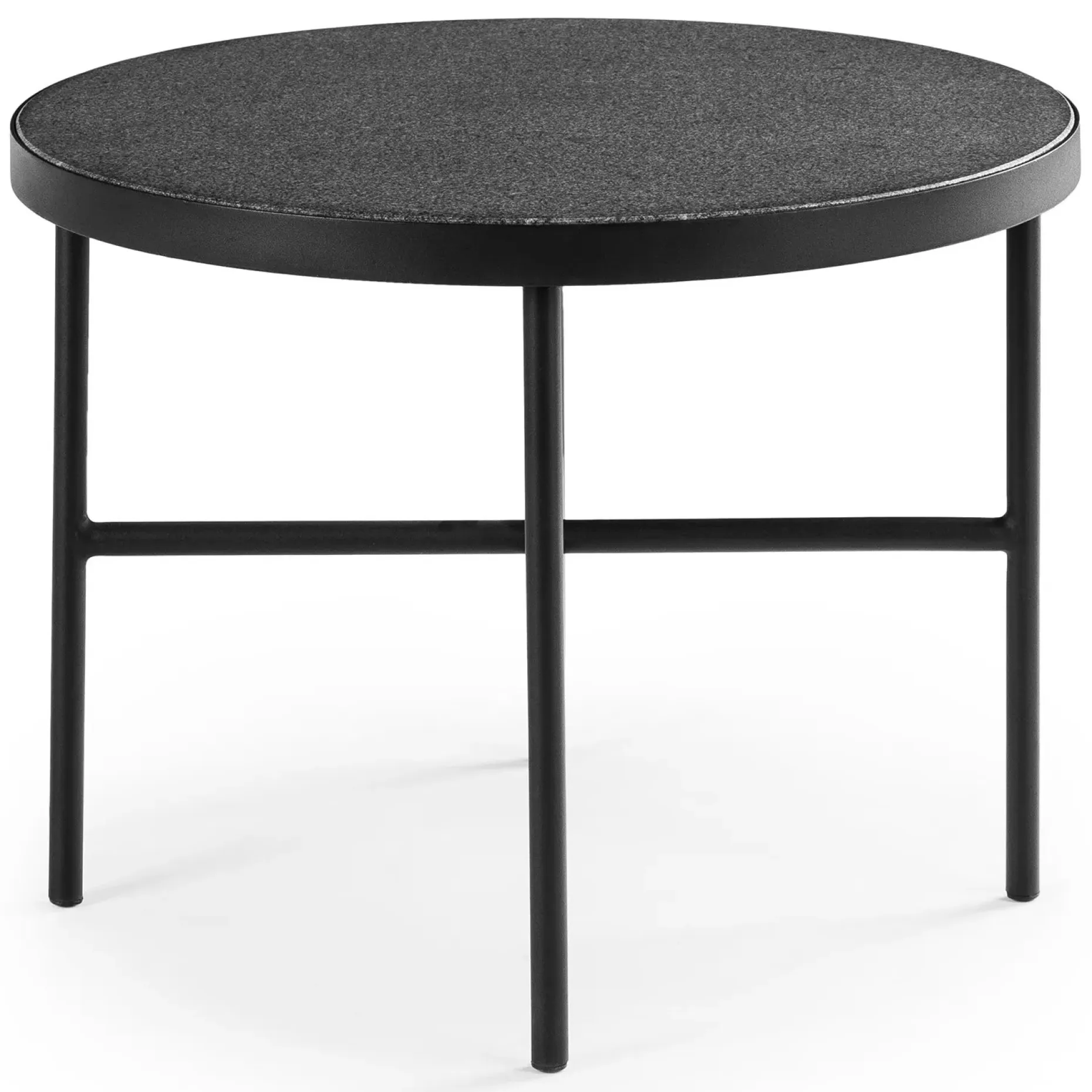 Gera Outdoor Large Side Table - Black Granite
