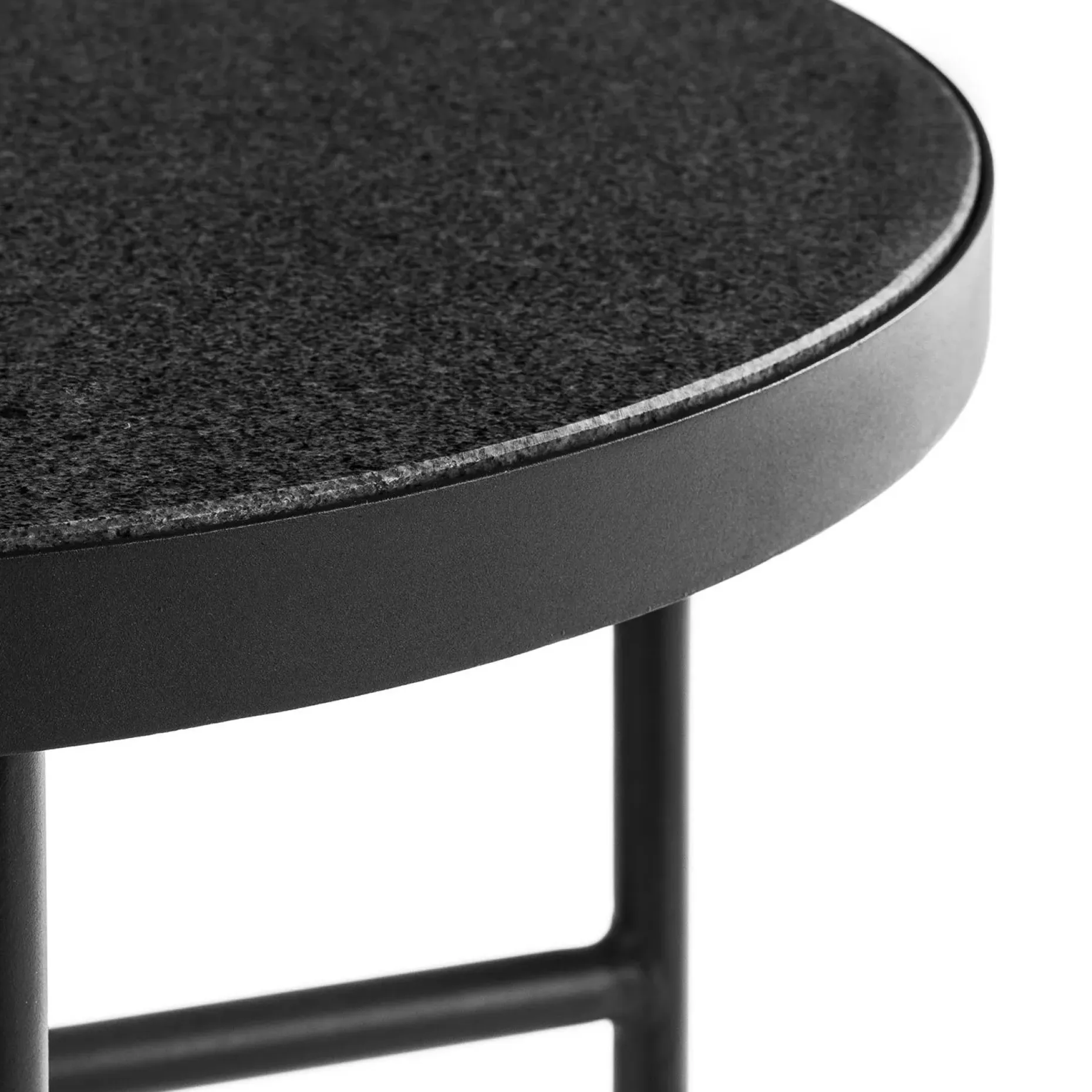 Gera Outdoor Side Table Set - Black Granite