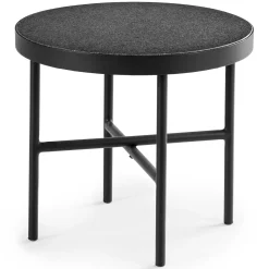 Gera Outdoor Small Side Table - Black Granite