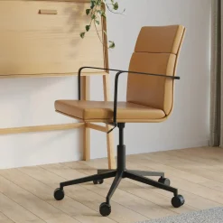 Gerven Leather Office Chair - Charme Tan