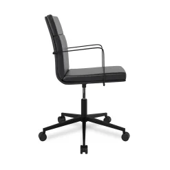 Gerven Leather Office Chair - Oxford Black