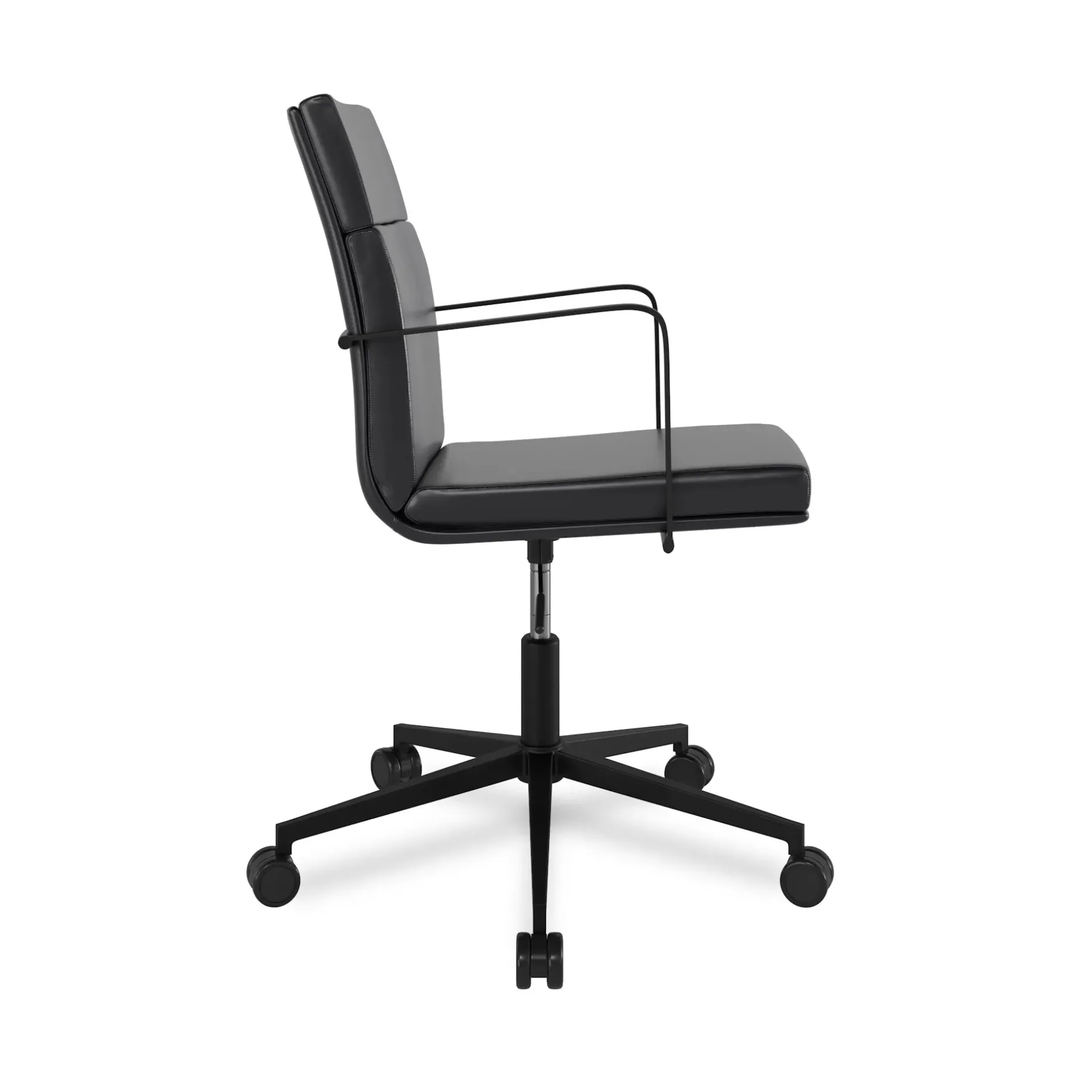 Gerven Leather Office Chair - Oxford Black