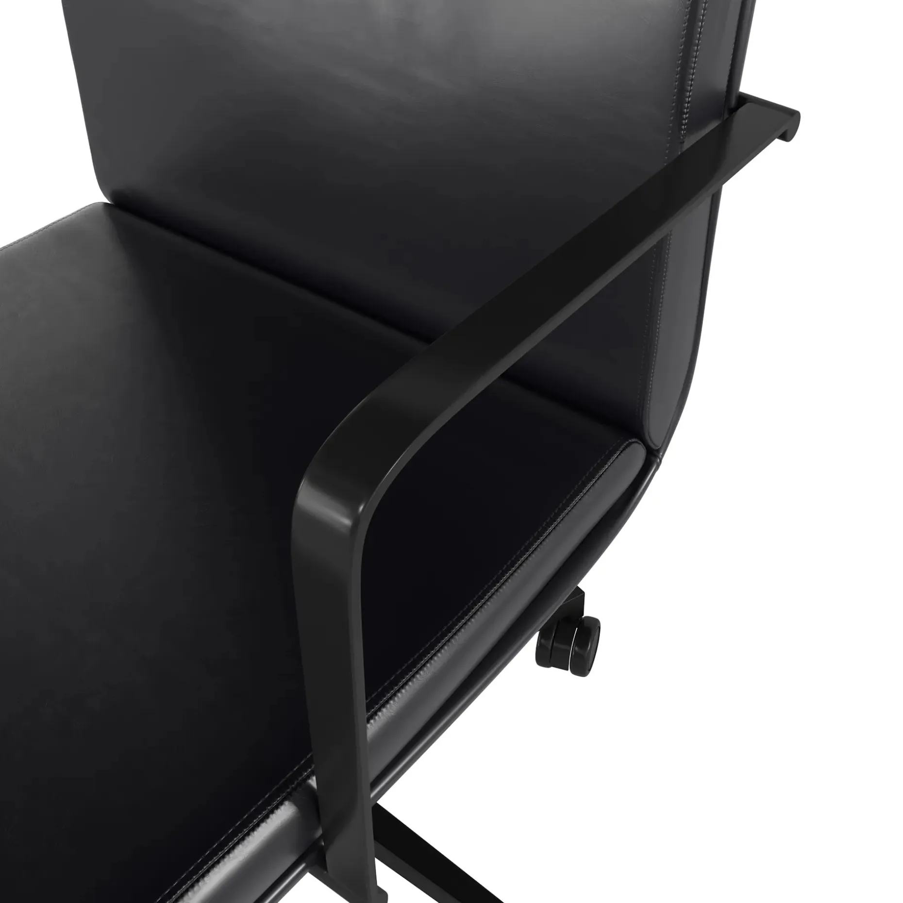 Gerven Leather Office Chair - Oxford Black