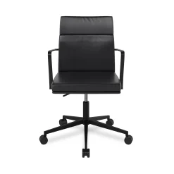 Gerven Leather Office Chair - Oxford Black