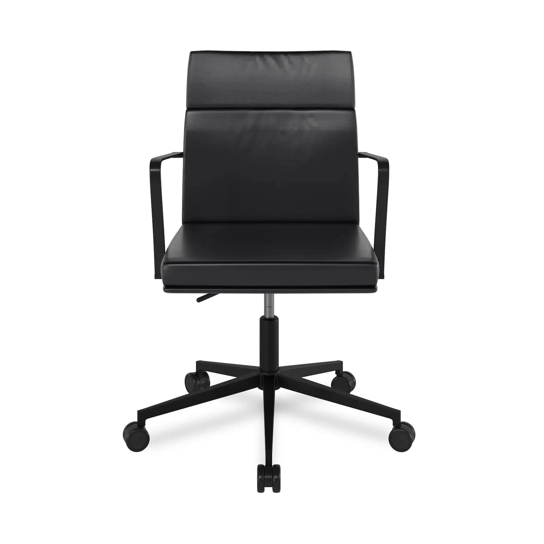 Gerven Leather Office Chair - Oxford Black