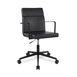 Gerven Leather Office Chair - Oxford Black