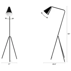Gira Floor Lamp - Matte Black