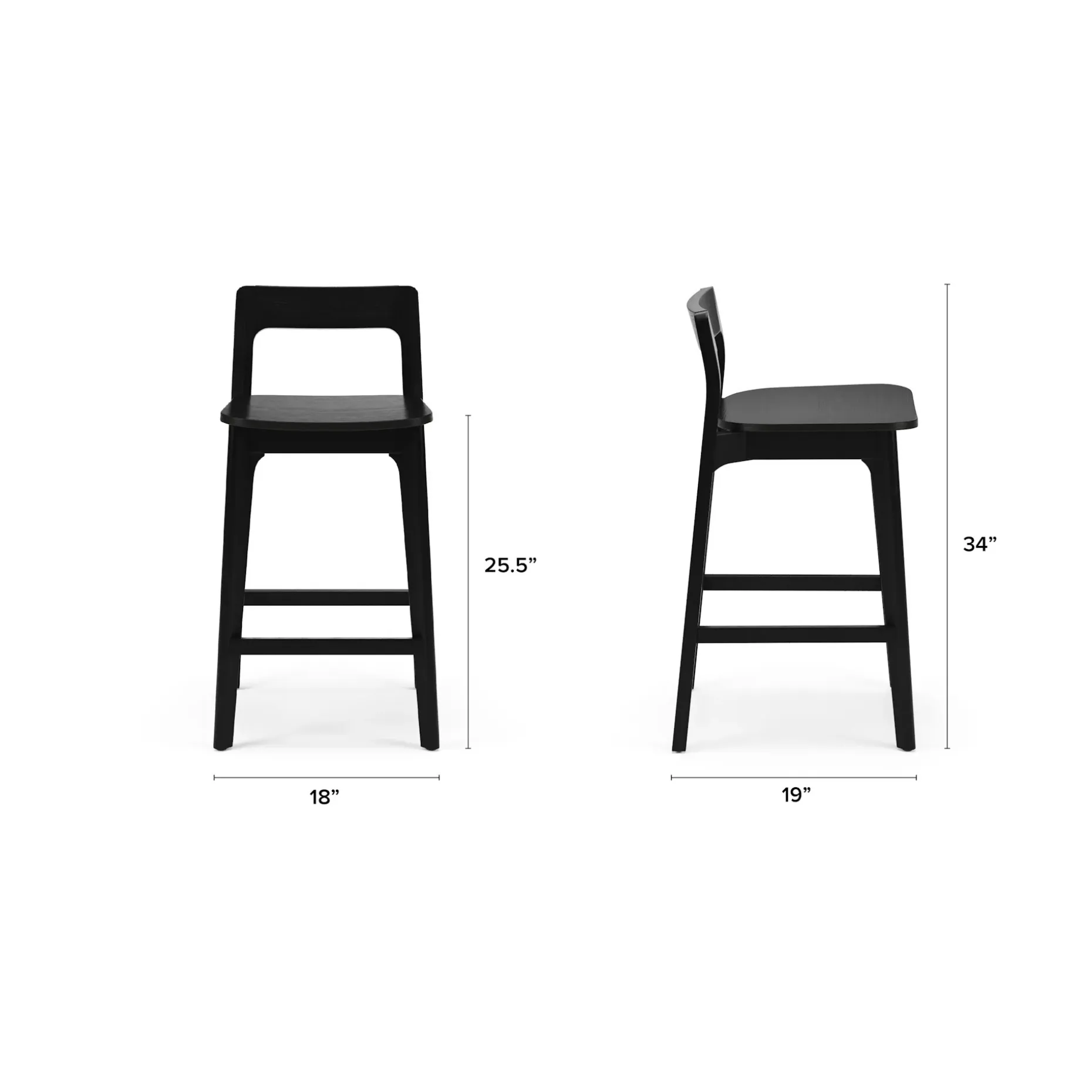Gusfa Counter Stool - Black