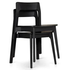 Gusfa Stackable Dining Chair - Black