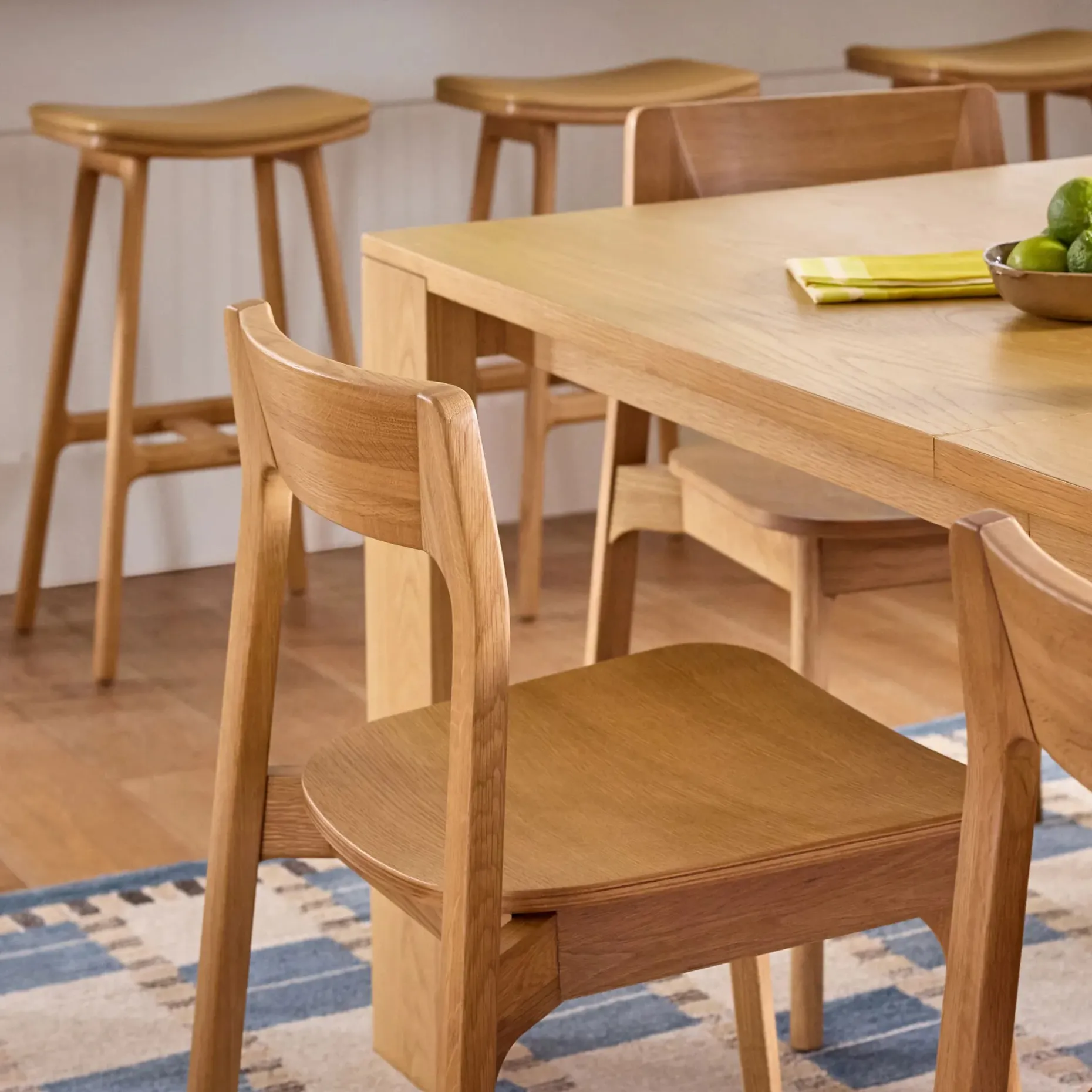 Gusfa Stackable Dining Chair - Oak