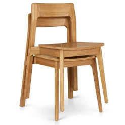 Gusfa Stackable Dining Chair - Oak