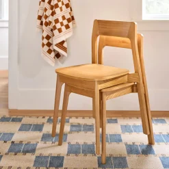 Gusfa Stackable Dining Chair - Oak