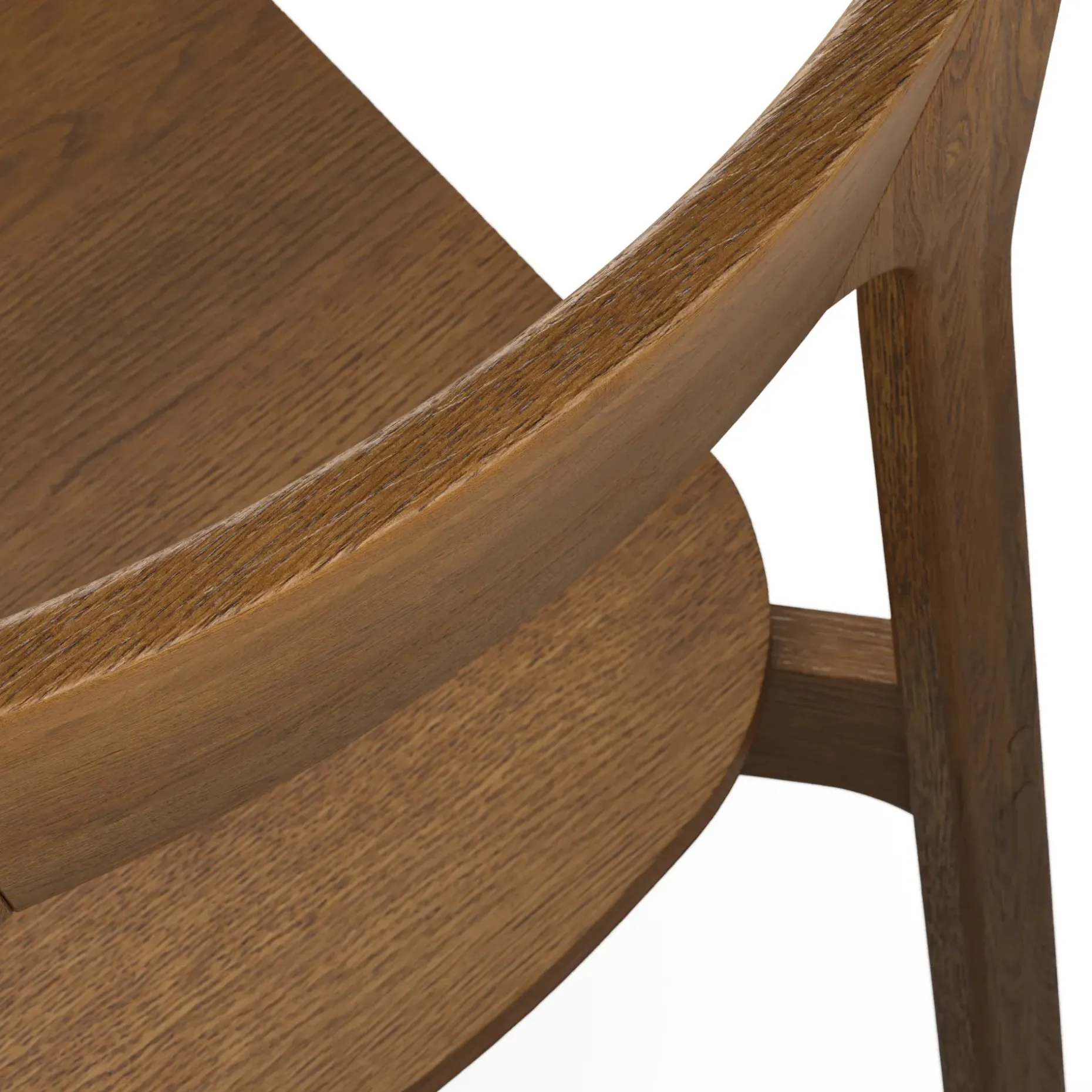 Gusfa Stackable Dining Chair - Smoked Oak
