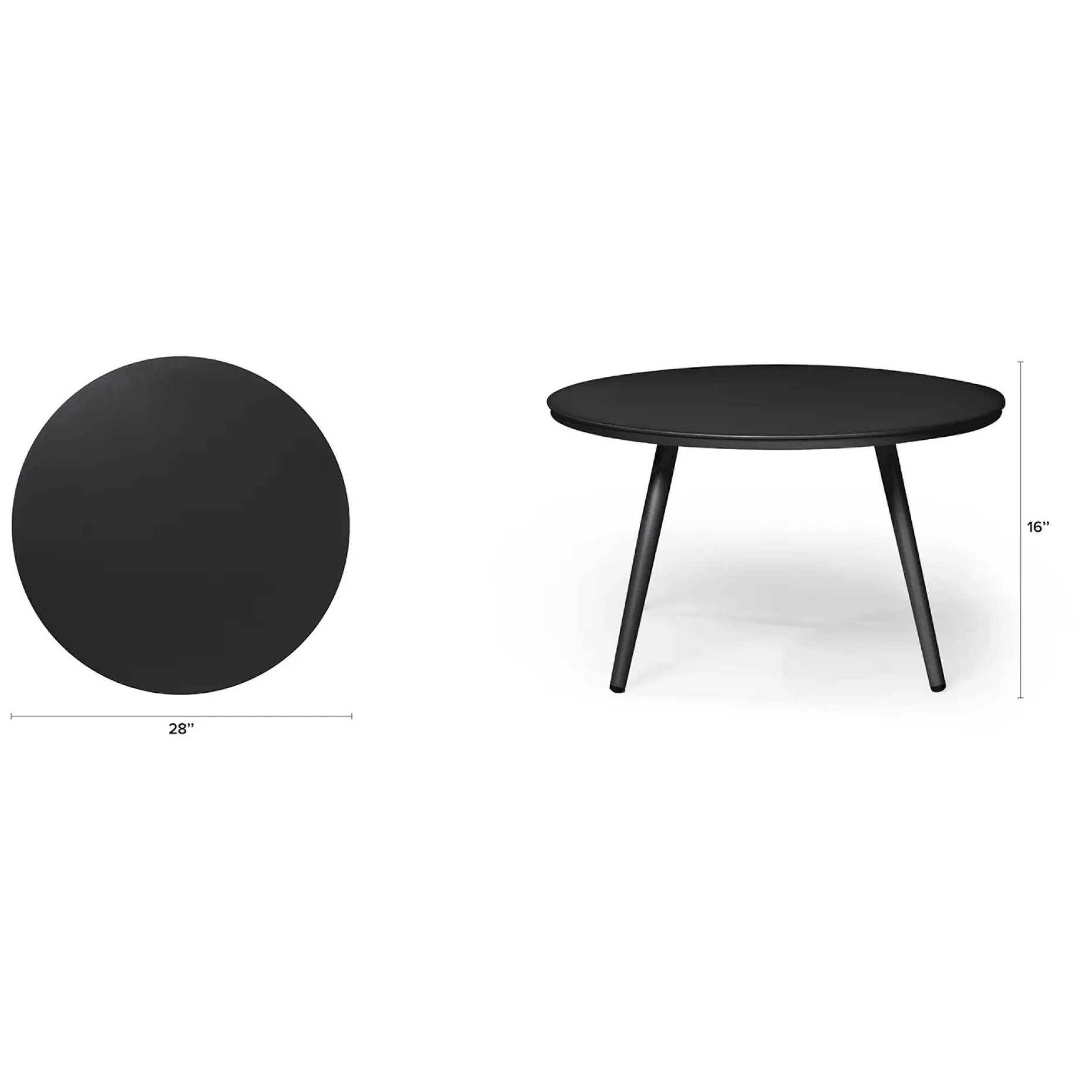 Halden Outdoor Large Side Table - Dark Charcoal